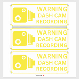 の警告ダッシュCAM記録車カメラのセキュリティ シール