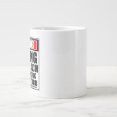 の警告チームのコーチ懸命 ジャンボコーヒーマグカップ (正面)
