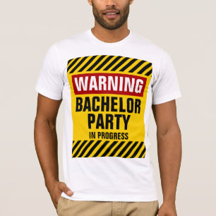 の警告バチュラーパーティ Tシャツ
