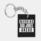 の警告パパが冗談を言う キーホルダー (正面左)