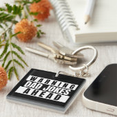 の警告パパが冗談を言う キーホルダー (正面右)