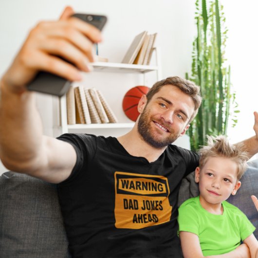 の警告パパジョークがカスタマイズ可おもしろい能 Tシャツ