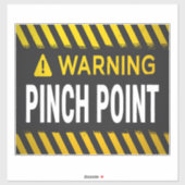 の警告ピンチ点 シール (シート)