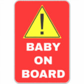 の警告ベビー シール (正面)