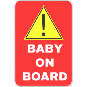 の警告ベビー シール