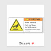 の警告ホットサーフェスラベルAB23 シール (シート)