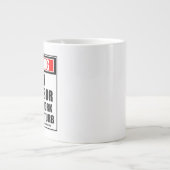 の警告ラテン教授懸命 ジャンボコーヒーマグカップ (正面)