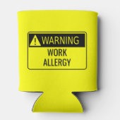 の警告仕事アレルおもしろいギー 缶クーラー (裏面)