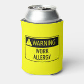 の警告仕事アレルおもしろいギー 缶クーラー (缶裏面)