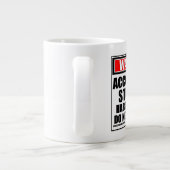 の警告会計懸命 ジャンボコーヒーマグカップ (裏面)