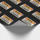 の警告公式10代の若者ボーイズ女子13誕生日 ラッピングペーパー (角)