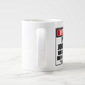 の警告写真記者懸命 ジャンボコーヒーマグカップ (裏面)