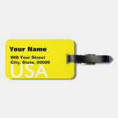 の警告危険性徴パーソナライズされた候 ラゲッジタグ (裏面横)