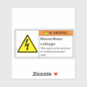 の警告危険電圧ラベルE235 シール (シート)