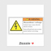 の警告危険電圧ラベルEL90 シール (シート)