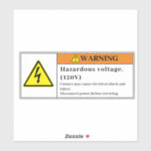 の警告危険電圧ラベルVLO9 シール (シート)