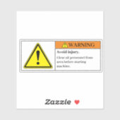 の警告回避傷害ラベル シール (シート)