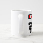 の警告在職学生懸命学部長 ジャンボコーヒーマグカップ (裏面)