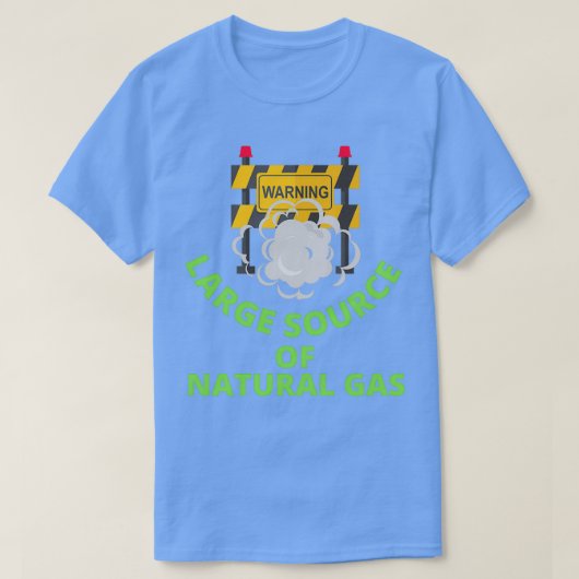 の警告大きな天然ガス源13 Tシャツ (デザイン正面)