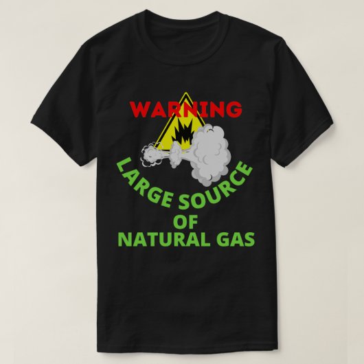 の警告大きな天然ガス源16 Tシャツ (デザイン正面)