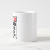 の警告天文学教授懸命 ジャンボコーヒーマグカップ (正面)