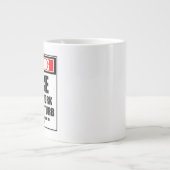 の警告姪の懸命が邪魔にならない ジャンボコーヒーマグカップ (正面)