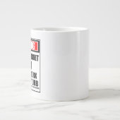 の警告将来のインターネットのスター懸命 ジャンボコーヒーマグカップ (正面)
