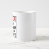 の警告将来の知事懸命 ジャンボコーヒーマグカップ (正面)