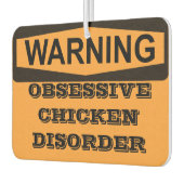 の警告強迫性鶏の病気 カーエアーフレッシュナー (左)