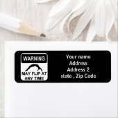 の警告弾が弾ける ラベル (インサイチュ)