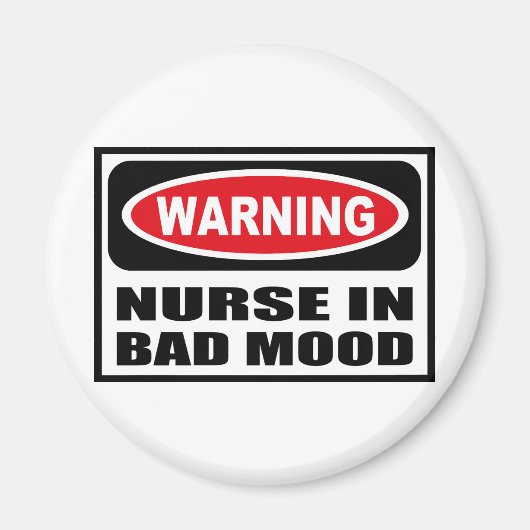 の警告悪気磁石のナース マグネット (正面)