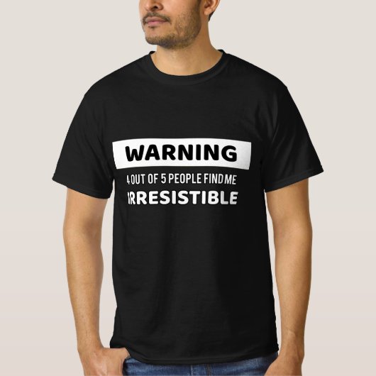 の警告抵抗し難い Tシャツ (正面)