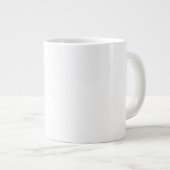 の警告教育ビデオグラファー懸命 ジャンボコーヒーマグカップ (正面右)