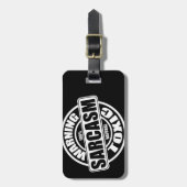 の警告有害な皮肉ラベル ラゲッジタグ (正面縦)