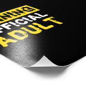 の警告正大人18誕生日 フォトプリント (角)