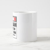 の警告歴史家の懸命が邪魔にならない ジャンボコーヒーマグカップ (正面)