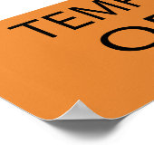 の警告気性に富んだオルガニストポスター ポスター (角)