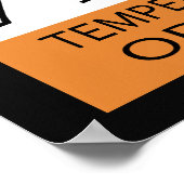 の警告気性に富んだオルガニストポスター ポスター (角)