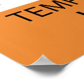 の警告気性に富んだハーピストのポスター ポスター (角)