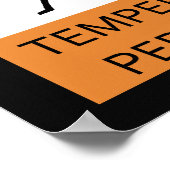 の警告気性に富んだ打楽器ポスター ポスター (角)