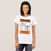 の警告気性の組織学者 Tシャツ (正面フル)