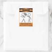 の警告気性オートハープ奏者 ラウンドシール (バッグ)