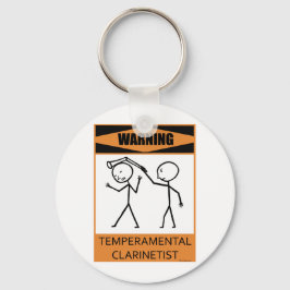の警告気性クラリネスト キーホルダー
