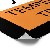 の警告気性トロンボニストのポスター ポスター (角)