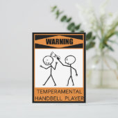 の警告気性ハンドベル選手 ポストカード (スタンド正面)