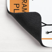 の警告気性ベース奏者 マウスパッド (コーナー)