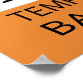 の警告気性ベース選手ポスター ポスター (角)