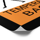 の警告気性ベーピパー ポスター (角)