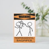 の警告気性ベーピパー ポストカード (スタンド正面)