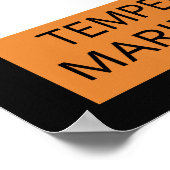 の警告気性マリンバ選手のポスター ポスター (角)